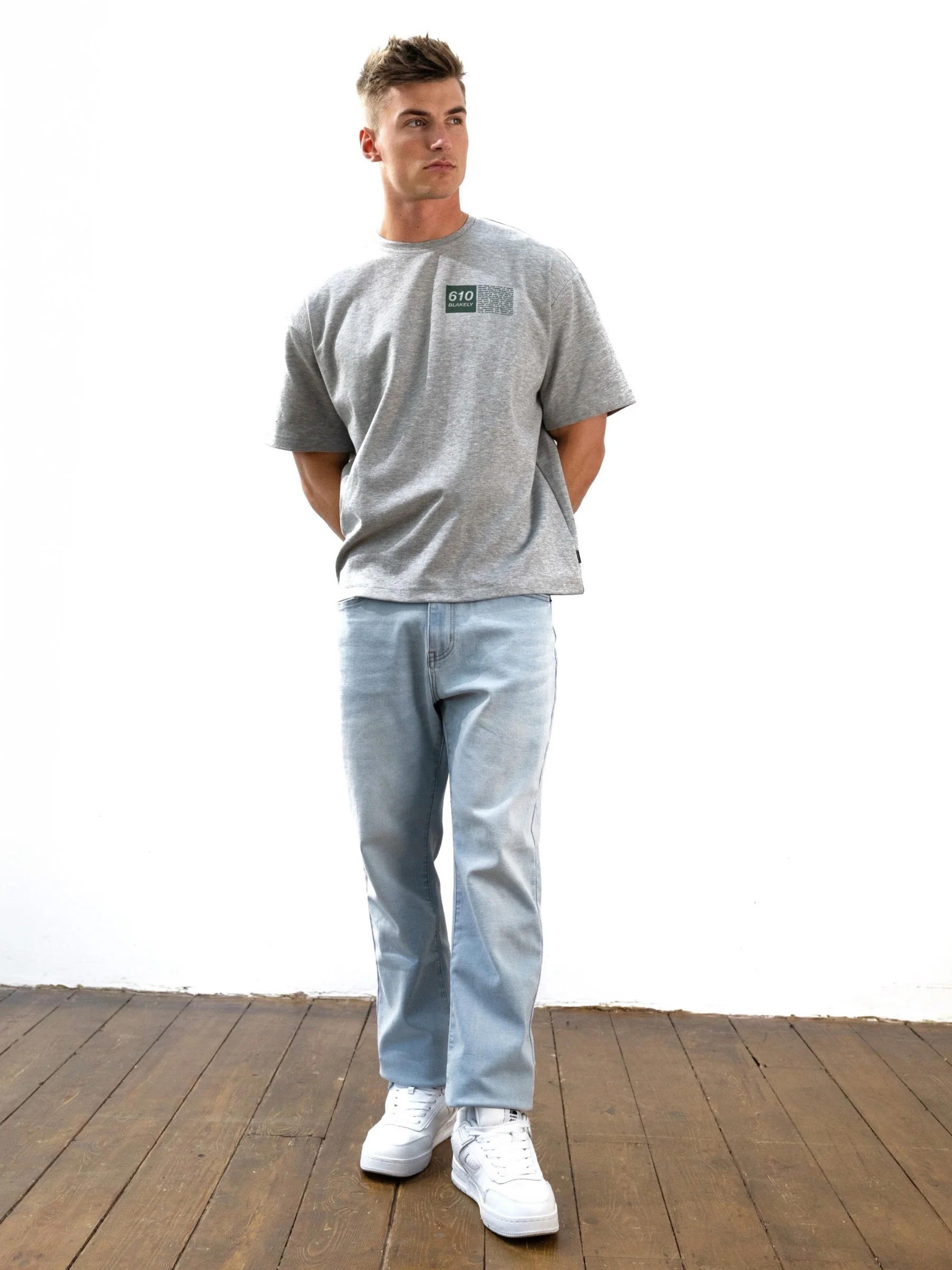 Tribeca 610 Unfitted T-Shirt - Marl Grey - Image 3