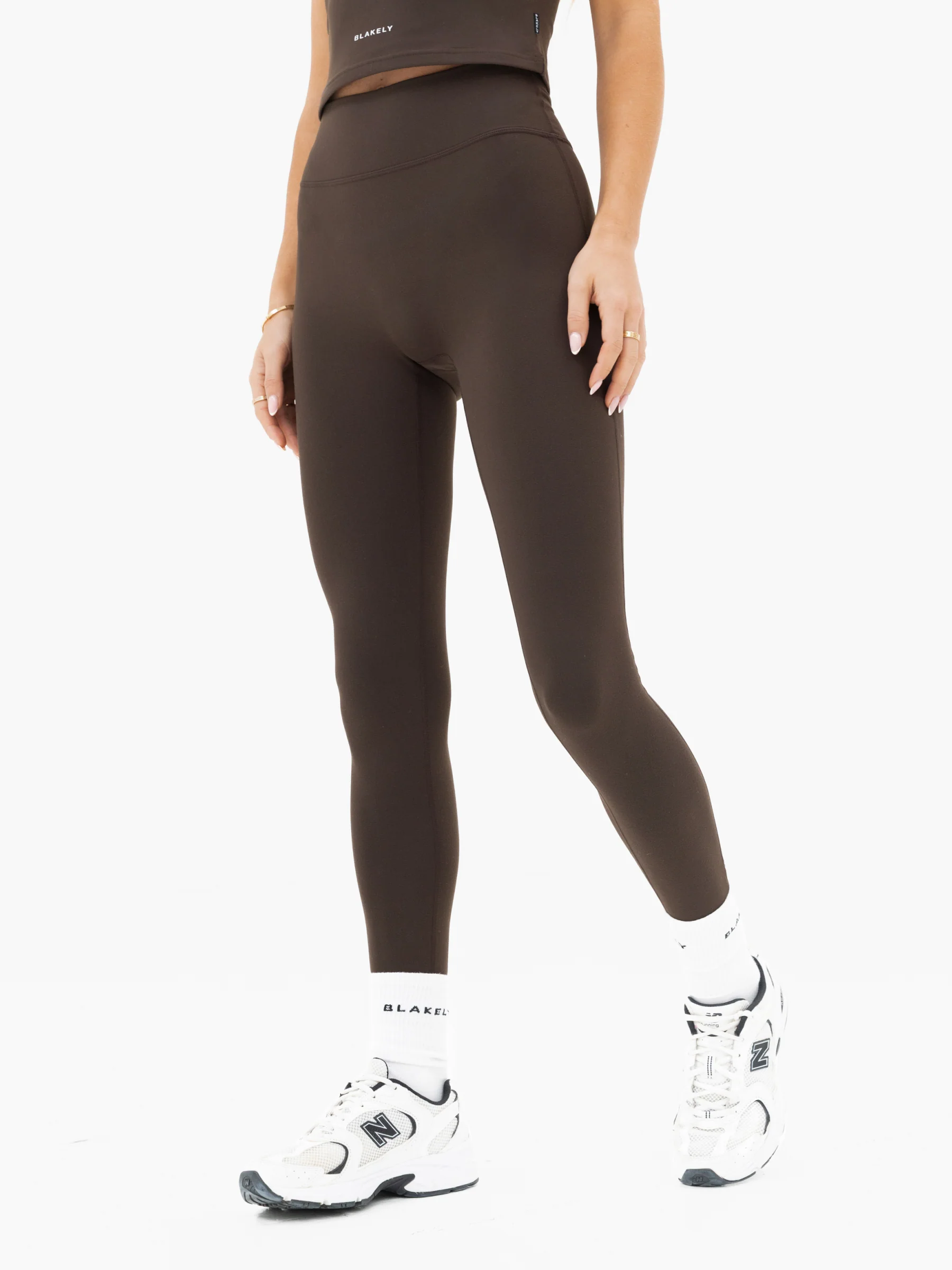 Ultimate Soft Lifestyle Leggings - Chocolate Brown - Image 5