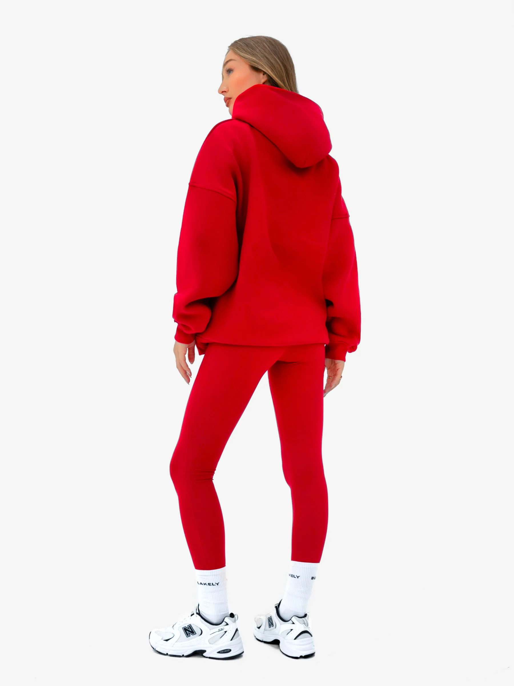 Varsity Oversized Hoodie - Chilli Red - Image 3