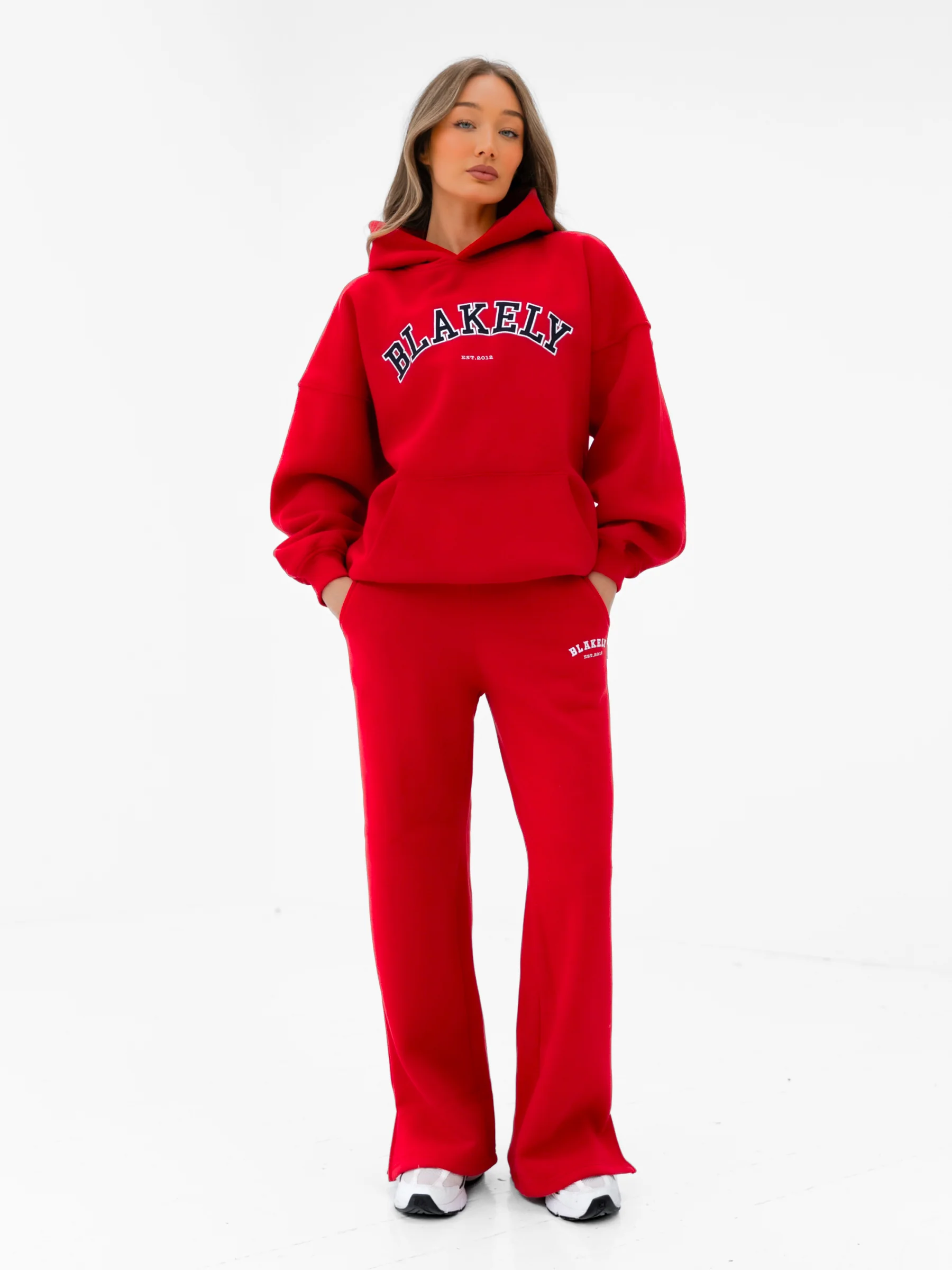 Varsity Oversized Hoodie - Chilli Red - Image 6