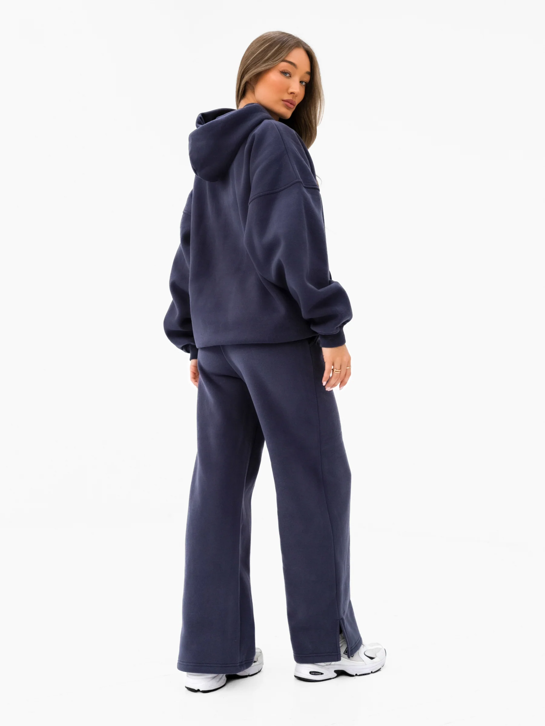 Varsity Oversized Hoodie - True Navy - Image 3