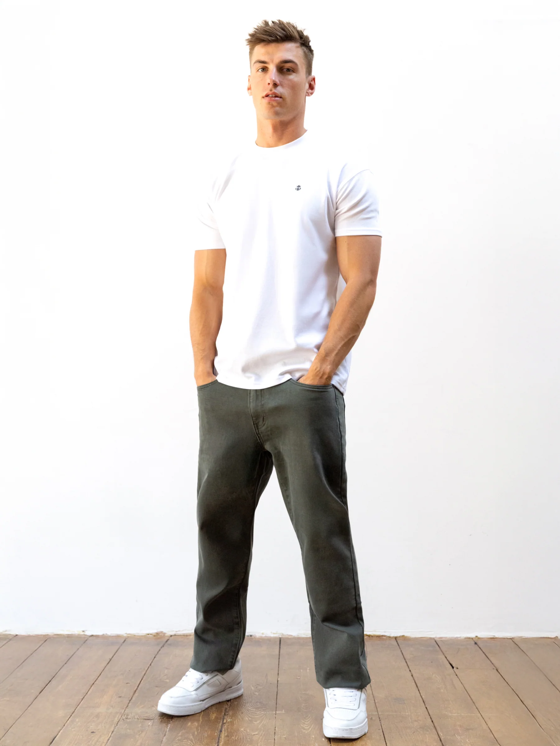 Vol.15 Loose Fitting Jeans - Khaki - Image 3