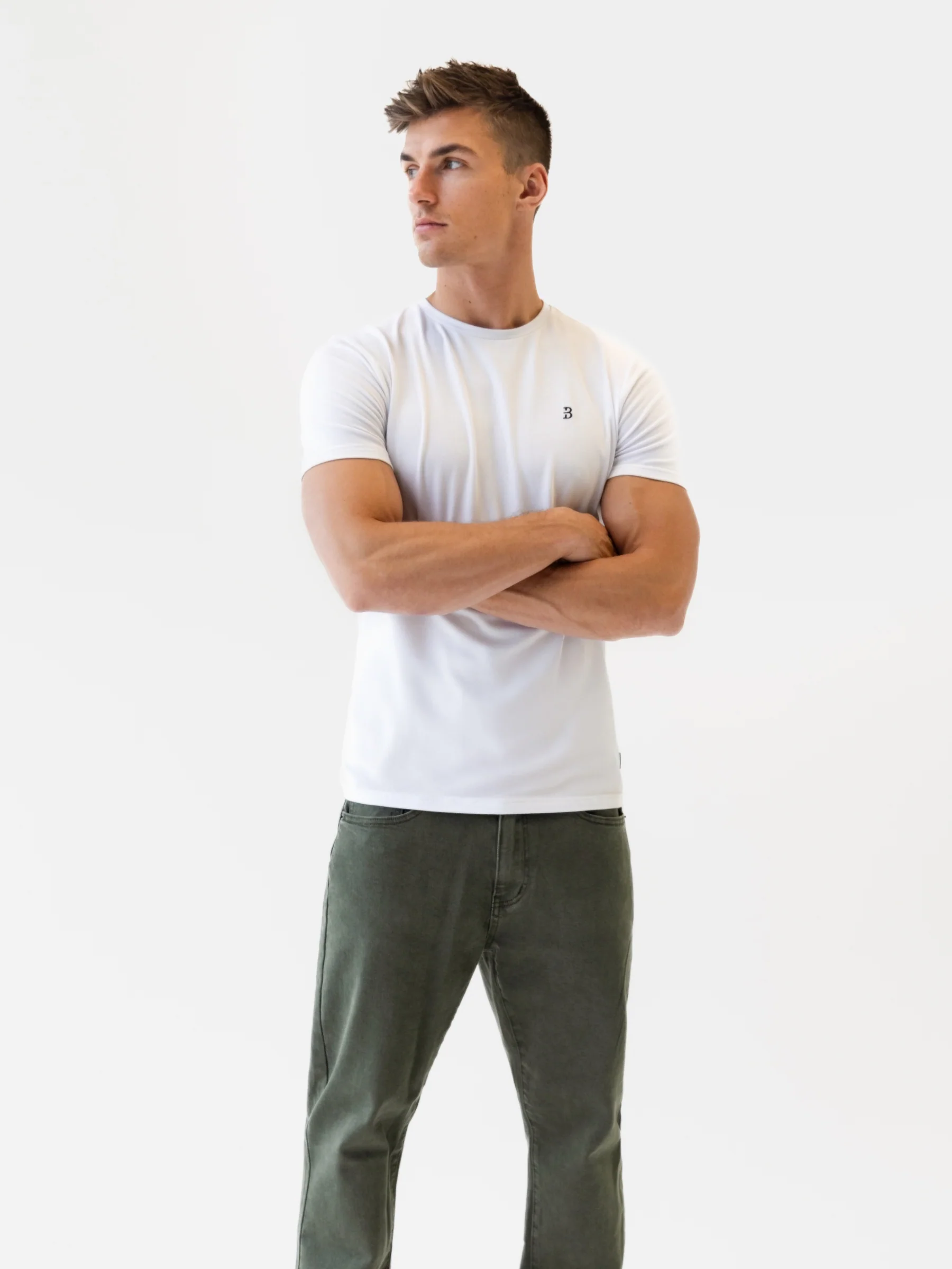 Vol.17 Straight Leg Jeans - Olive Green - Image 6