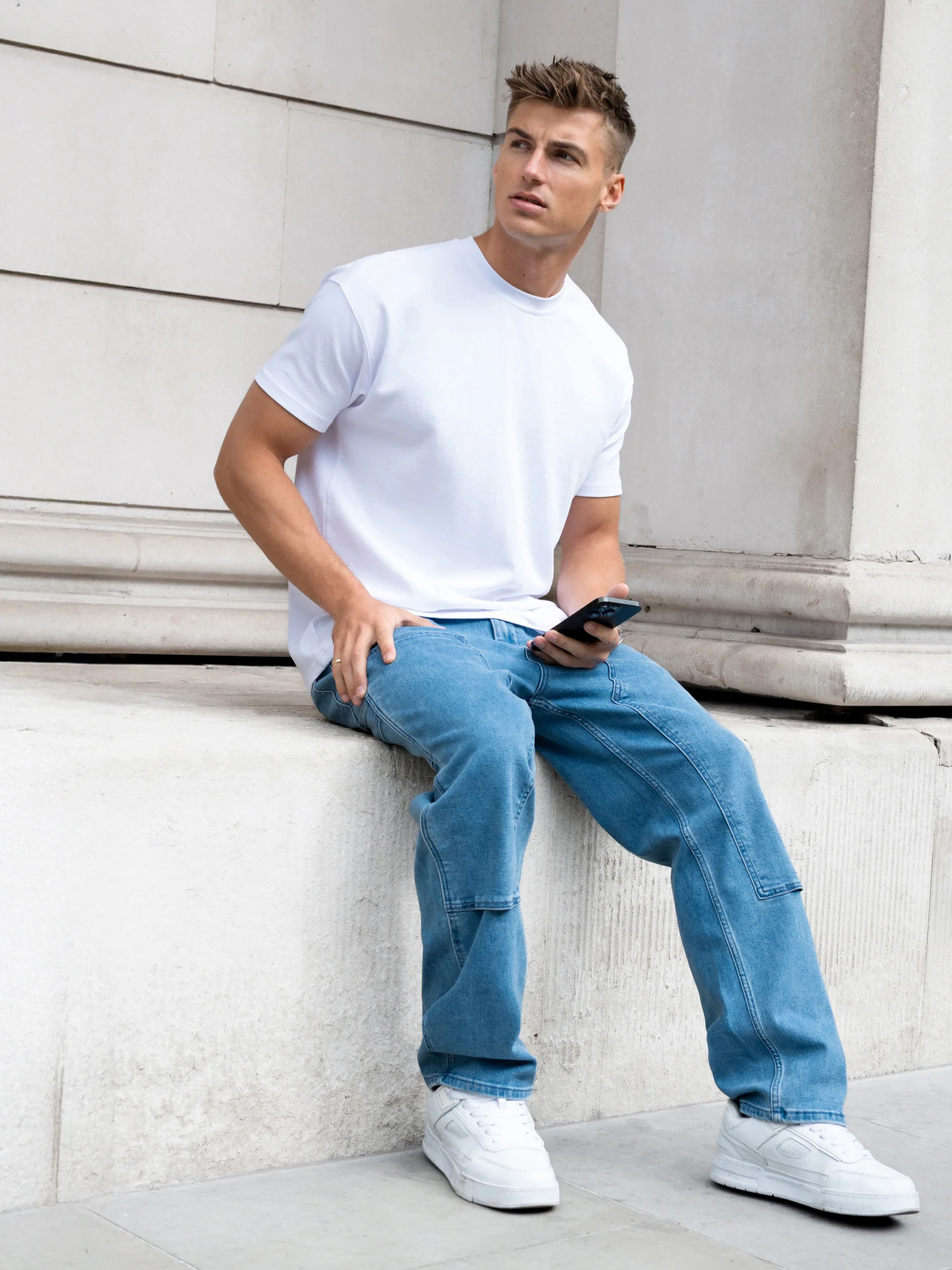 Vol.21 Panel Jeans - Blue - Image 5