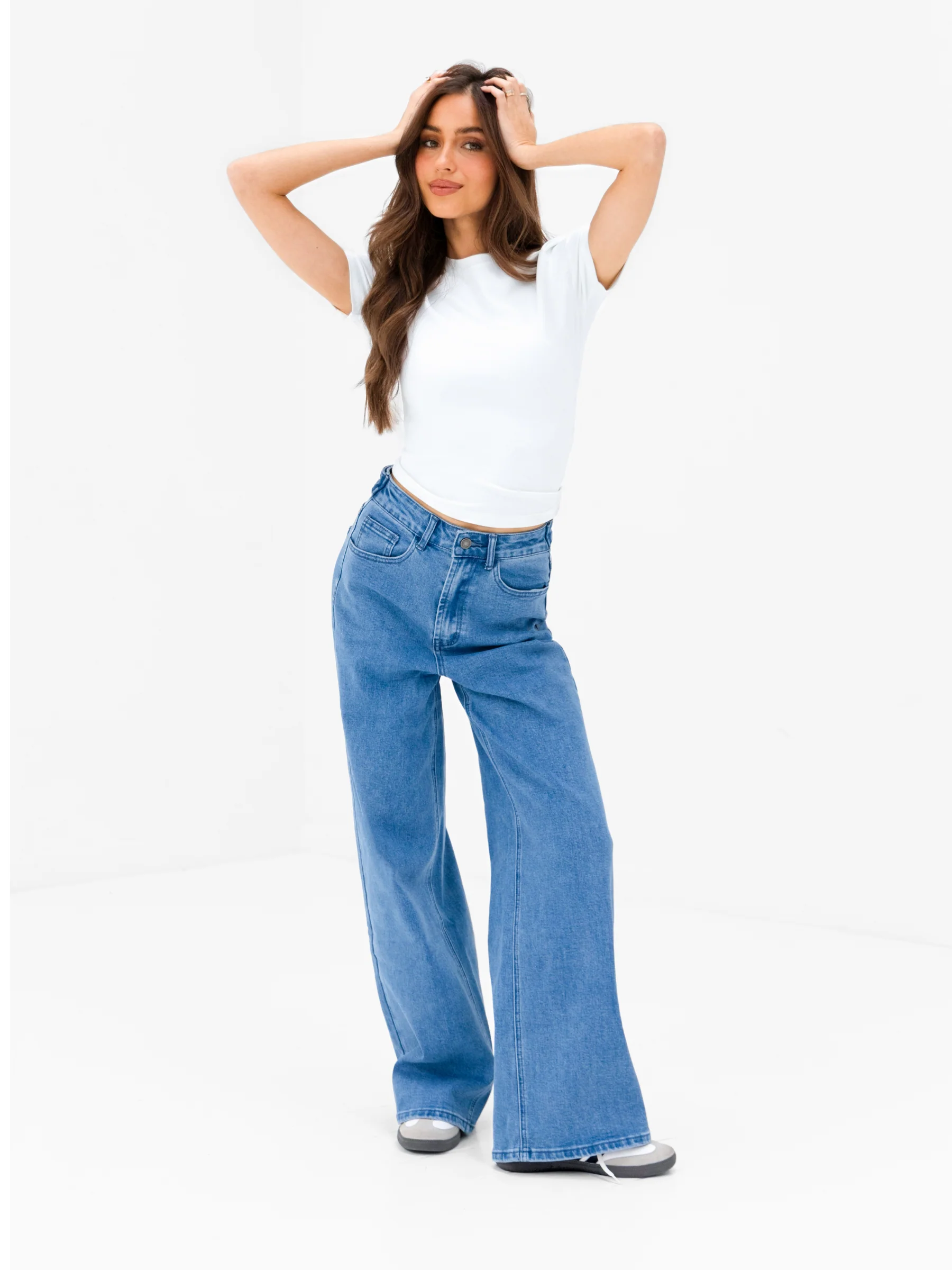 Blakely Wide Cut Jeans - Classic Blue - Image 3