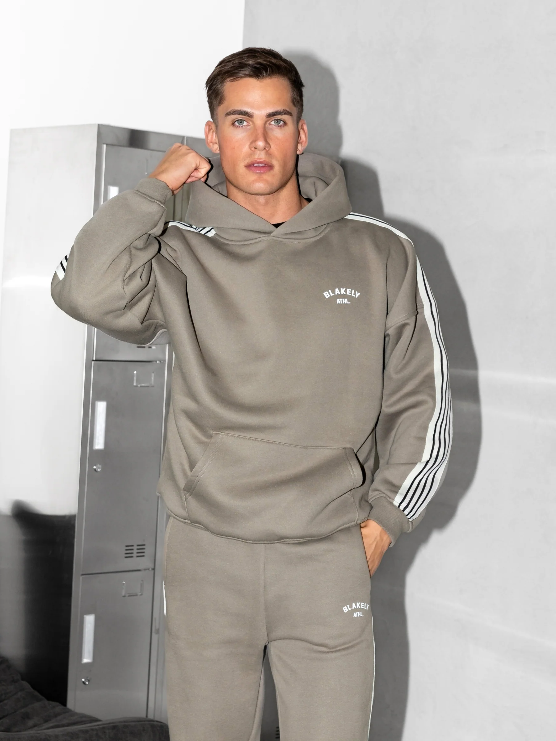 Zayd Wide Leg Sweatpants - Safari Green - Image 4