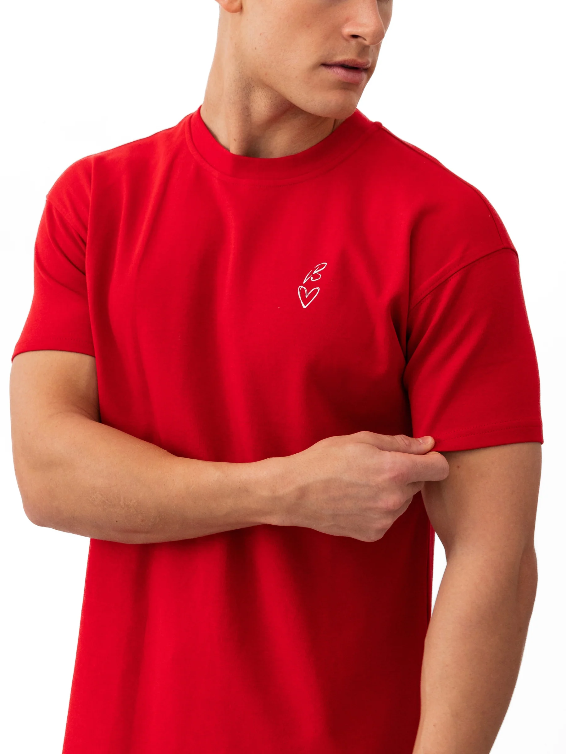 Amos Relaxed T-Shirt - Hot Red - Image 4