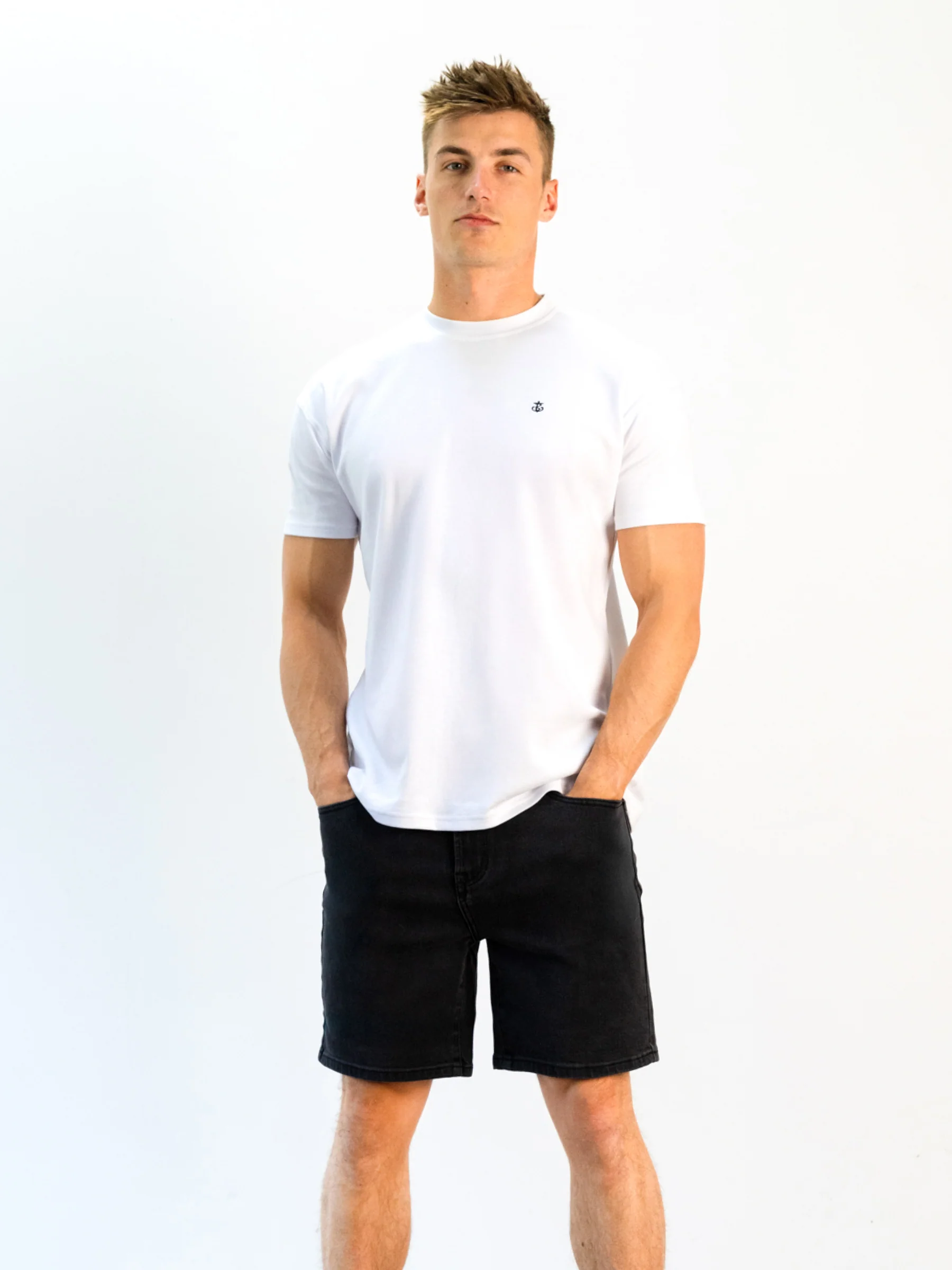 Blakely Denim Shorts - Black - Image 5